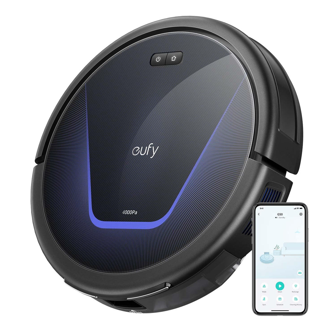 eufy G50 Saugroboter mit 4.000Pa Starker Saugkraft, Dynamische Navigation, Ultraflaches 85mm Design,