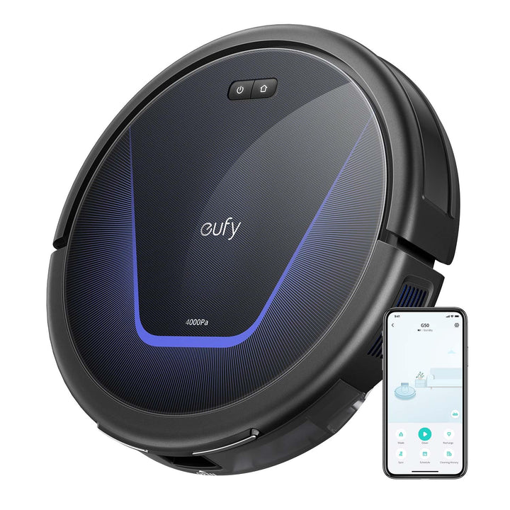eufy G50 Saugroboter mit 4.000Pa Starker Saugkraft, Dynamische Navigation, Ultraflaches 85mm Design,