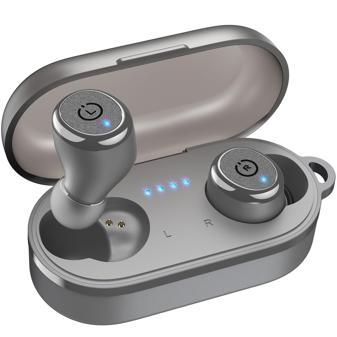 TOZO T10 Kopfhörer Kabellos Bluetooth In Ear mit Ladecase 55 Std. IPX8 | ENC für klare Anrufe und Kl