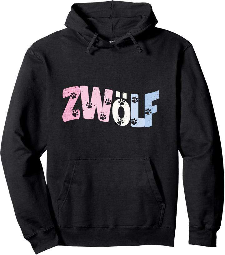 12. Geburtstag Mädchen Süsses Hund Pfote Motiv 12 Jahre Pullover Hoodie