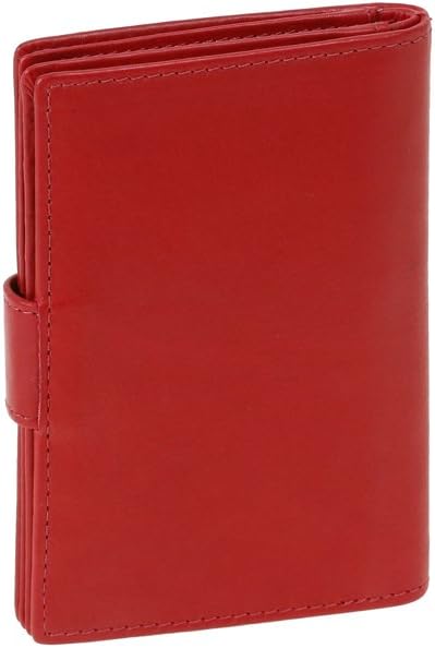 LEAS Ausweis und Kreditkartenmappe Echt-Leder, rot Card-Collection