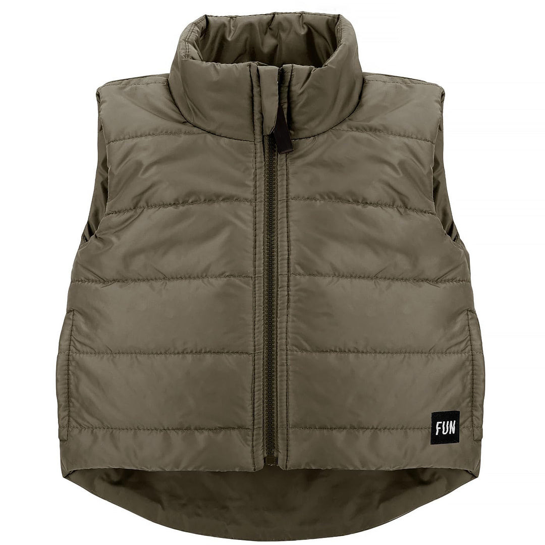 Pinokio Baby-Jungen with Band, Pockets and Long Back Vest 86 OLIVE FUN TIME, 86 OLIVE FUN TIME