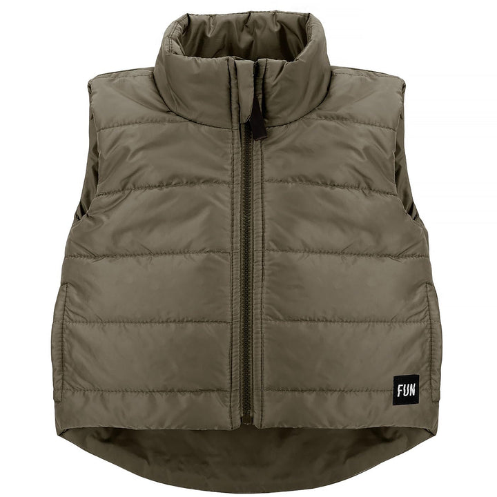 Pinokio Baby-Jungen with Band, Pockets and Long Back Vest 86 OLIVE FUN TIME, 86 OLIVE FUN TIME