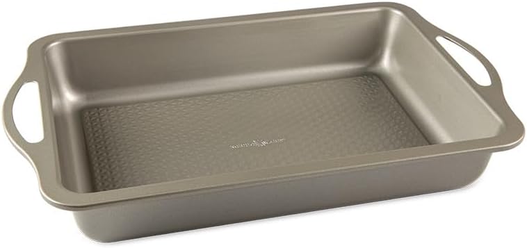 Nordic Ware Rechteckige Kuchenform, Steel PFOA-Free nonstick, Silver, 9x13 9x13 Rectangle, 9x13 Rect