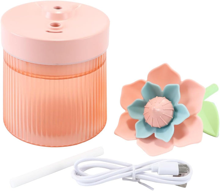 Sunflower Tragbarer Mini-Luftbefeuchter, 260 ml Leiser Kaltnebel-Luftbefeuchter für Schreibtisch, Sc
