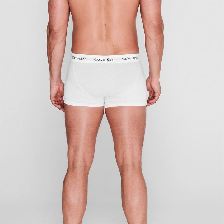 Calvin Klein Herren 3er Pack Boxershorts Low Rise Trunks Unterwäsche M Weiss, M Wei&#xDF;