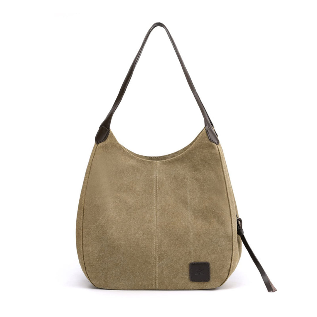 PORRASSO Damen Handtasche Canvas Hobo Schultertasche Mädchen Tote Bag Shopper Henkeltasche für Schul