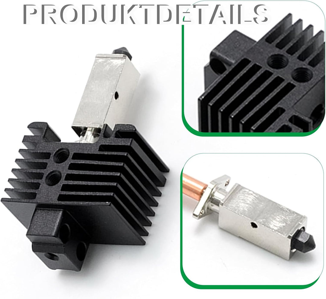 Ollanoos Hotend Kit Ersatz für Bambu Labs X1/X1C 3D-Drucker, einschliesslich kupferbeschichtetem Hei