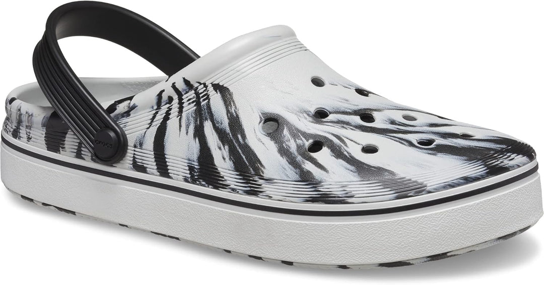 Crocs Unisex-Erwachsene Off Court Clog 36/37 EU Schwarz Weiss, 36/37 EU Schwarz Weiss