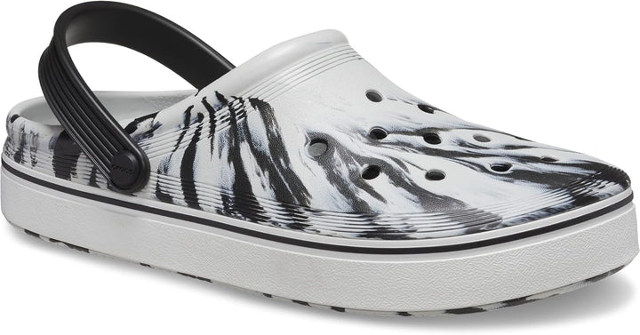 Crocs Unisex-Erwachsene Off Court Clog 36/37 EU Schwarz Weiss, 36/37 EU Schwarz Weiss