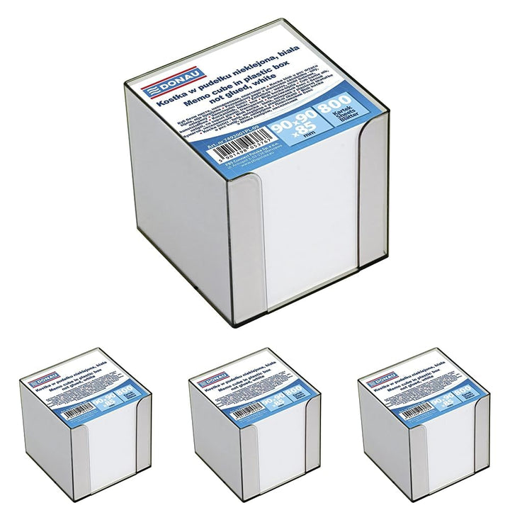 DONAU 7492001PL-09 Ökologischer Würfel Zettelkasten/Zettelbox/Zettelklotz Nicht Verklebt, in Einer K