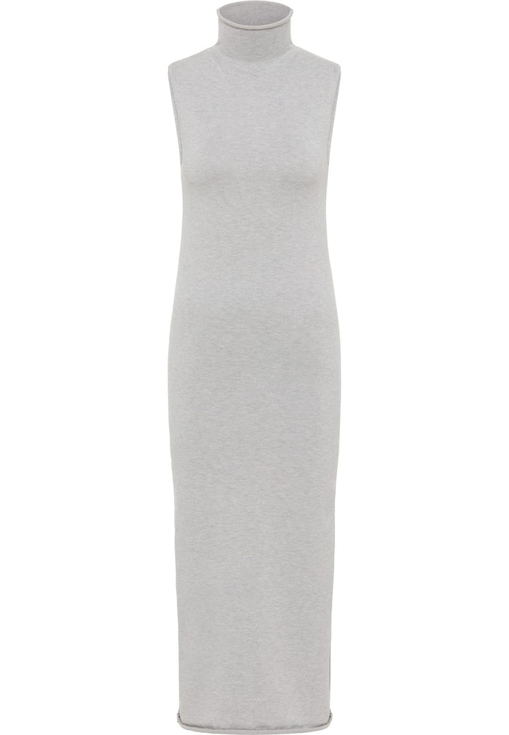 DreiMaster Damen Strickkleid Dress XL-XXL Grau Melange, XL-XXL Grau Melange
