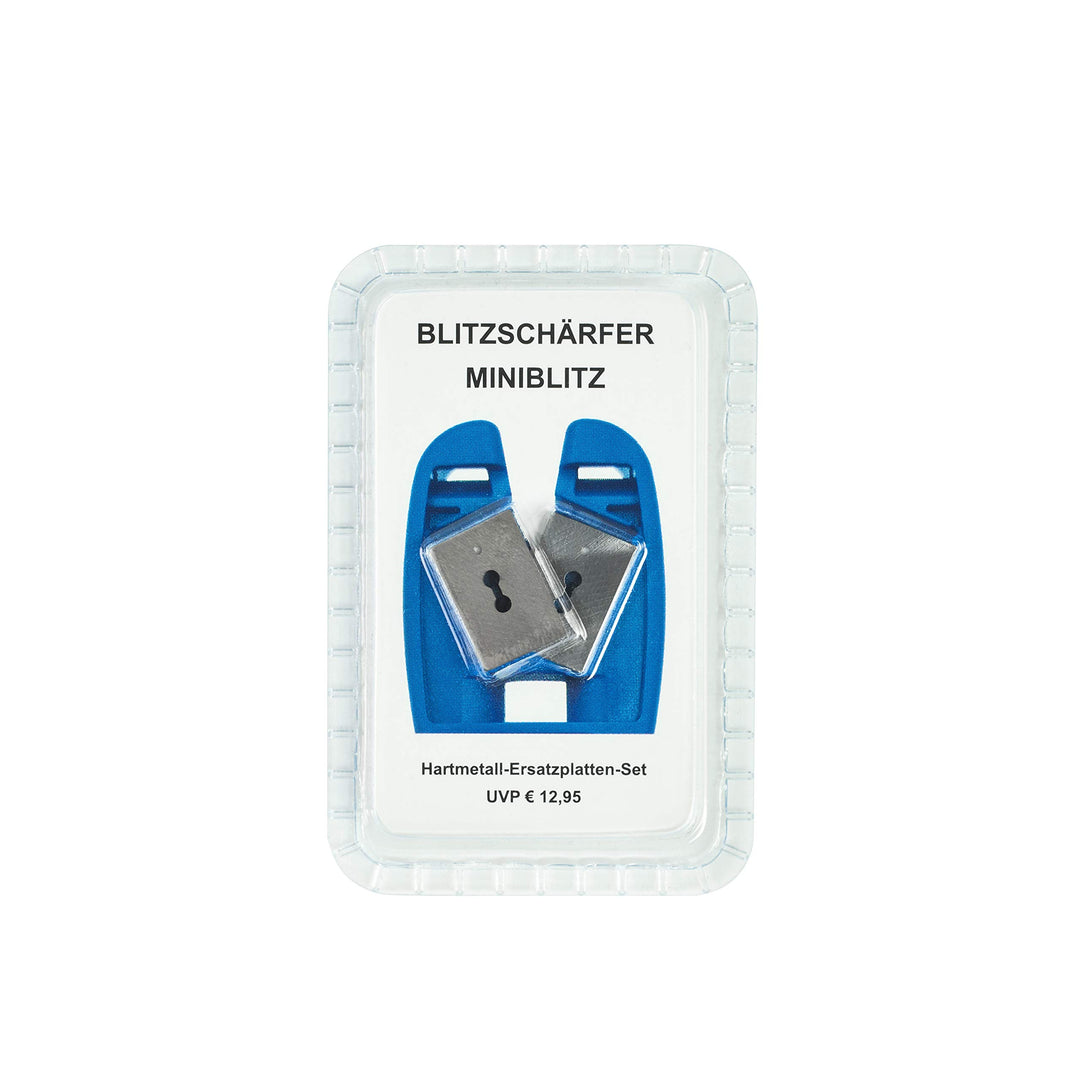 BLITZSCHÄRFER Hartmetallplatten Ersatzplatten-Set für Blitzschärfer Miniblitz