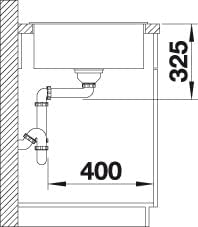 BLANCO Sink Küchenspüle, Schwarz