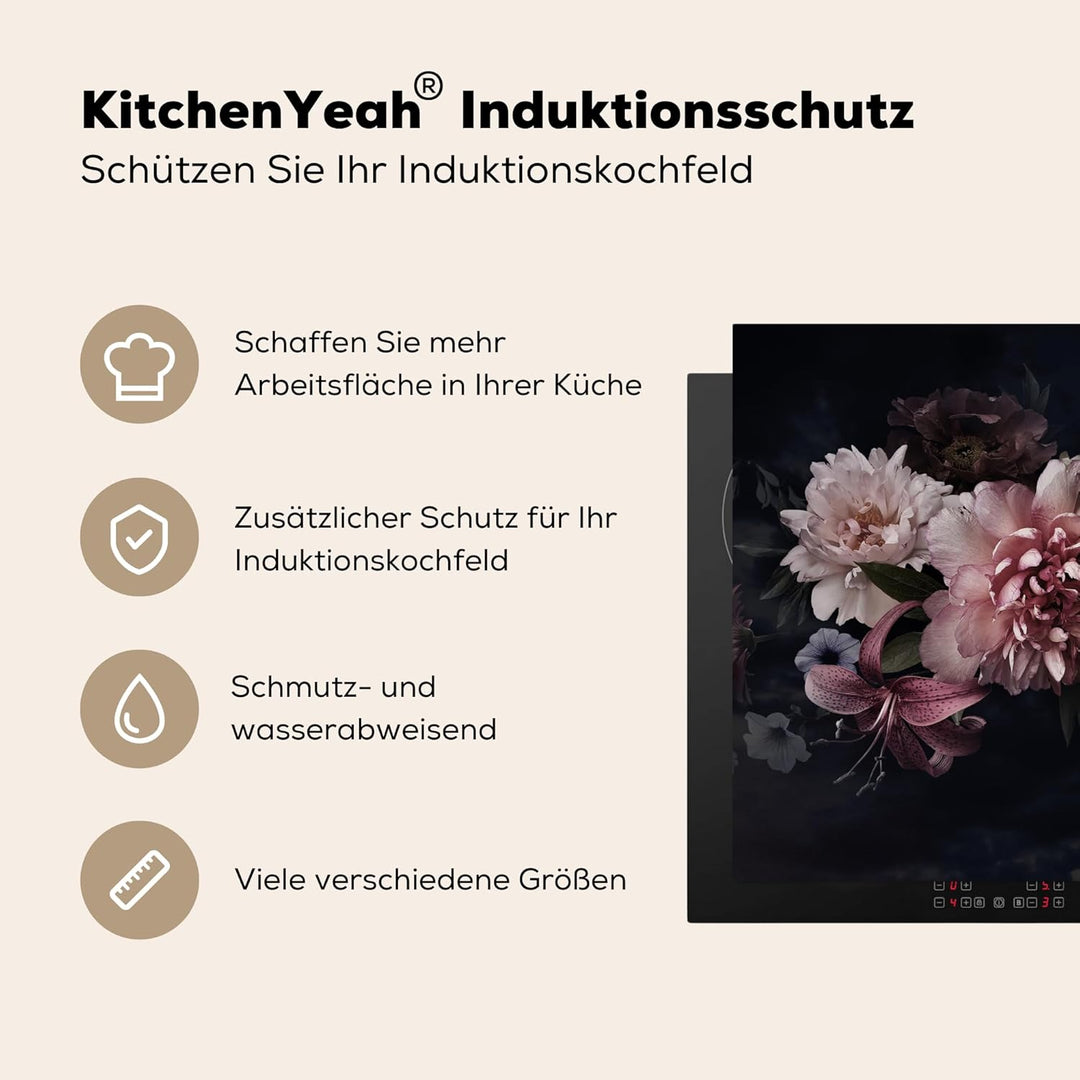 Herdabdeckplatte Einteilig Herdabdeckung Abdeckplatte für Ceranfeld Abdeckung Induktionskochfeld Auf