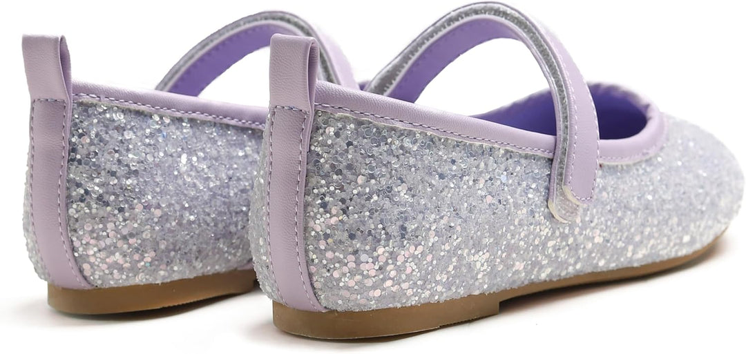 Feversole Girls Cute Dress, Mädchen süsses Kleid Mary Jane Schuhe weiche Party Urlaub Ballerinas 32