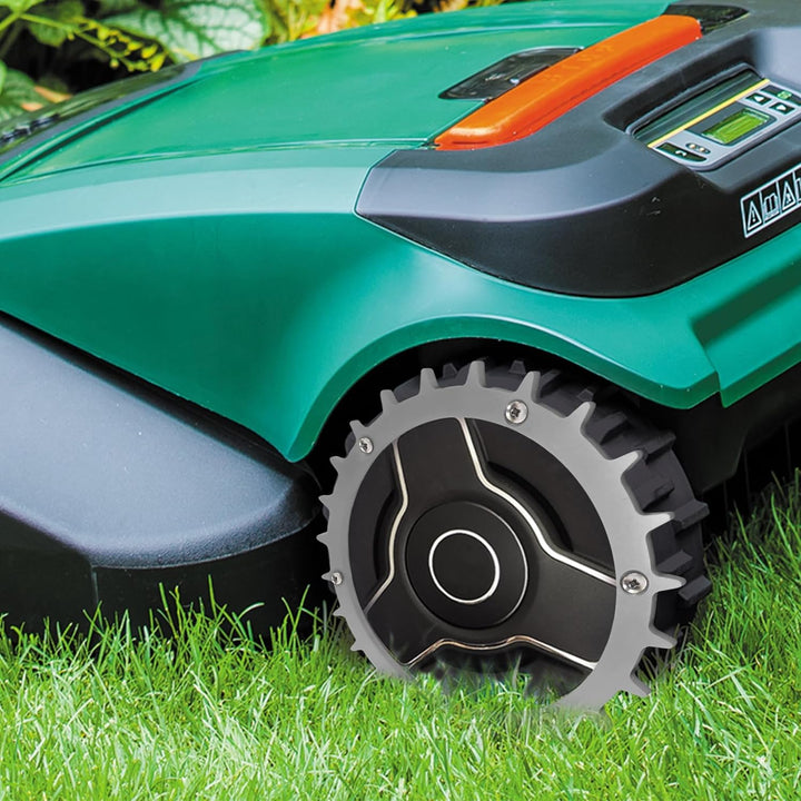 JOJOCY Edelstahl Spikes für Bosch Indego XS300 M700 S500 Mähroboter, 170mm Mähroboter Rad Spikes mit