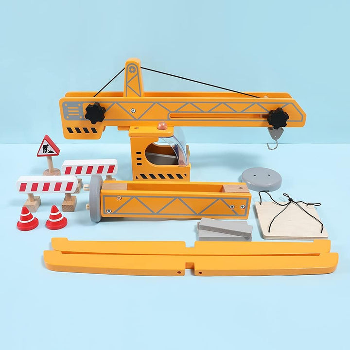 Hape E3011 - Grosser Baukran, Holzspielzeug