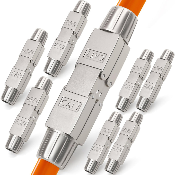 HB-DIGITAL 8x CAT 7 Netzwerkkabel Verbinder LSA werkzeugloser | CAT 7 STP, feldkonfektionierbare Kup
