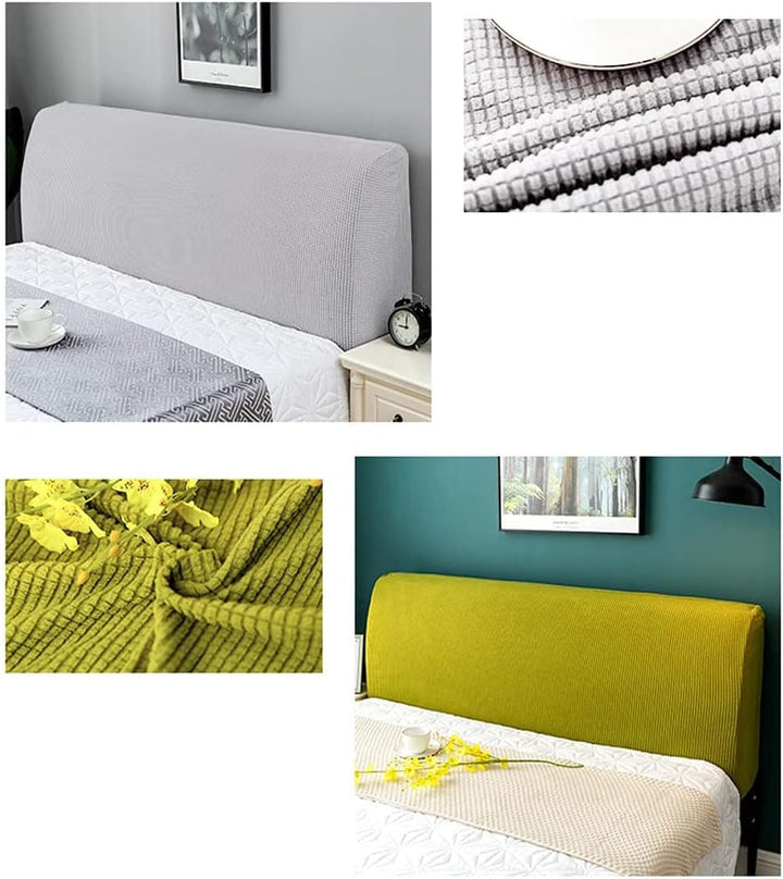 Stretch Kopfteilbezug für Bett - Dehnbare Saubdichte Schutzhülle, Husse, Abdeckung Cover für Gepolst