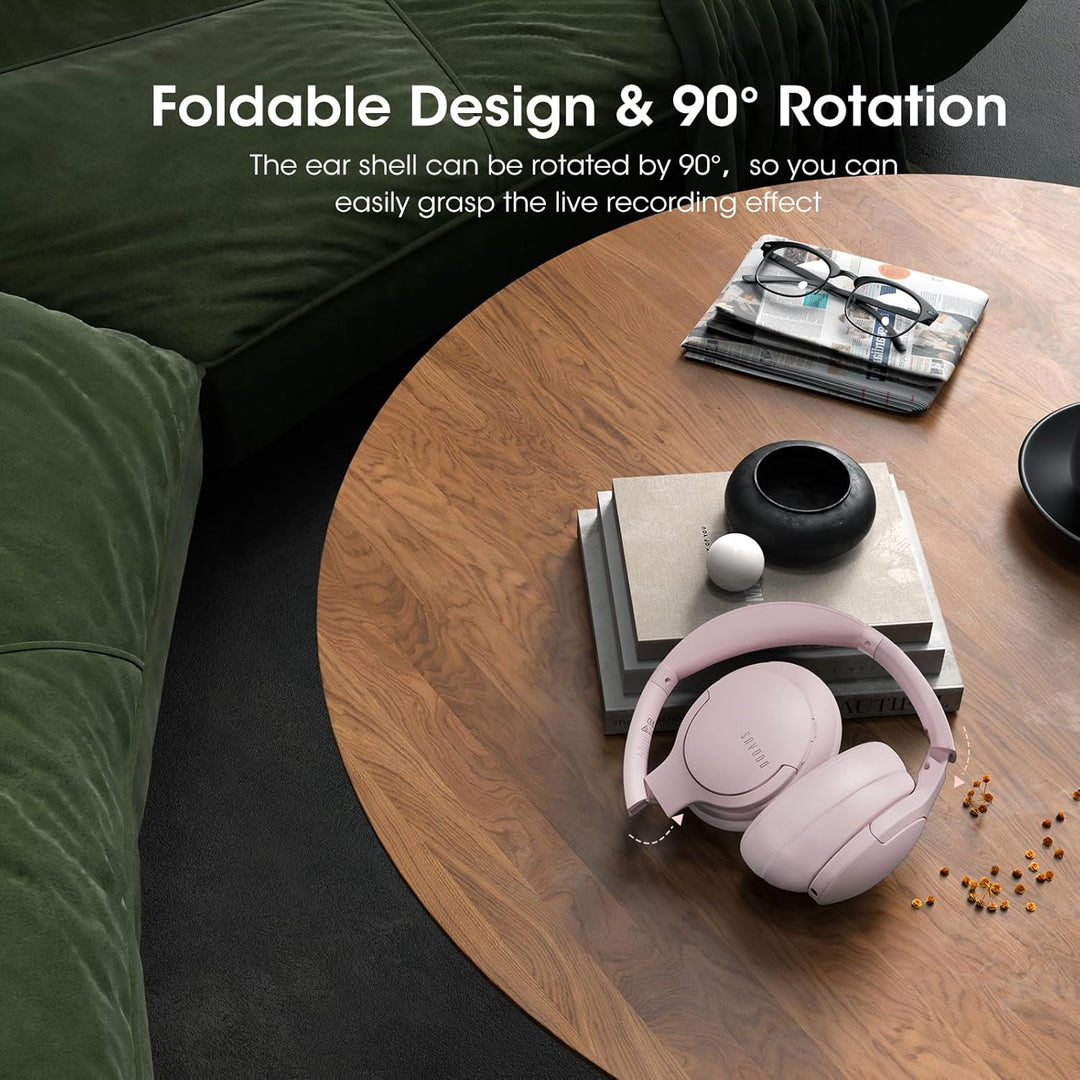 DOQAUS Kopfhörer Kabellos Bluetooth [Bis zu 90 Std] Bluetooth Kopfhörer Over-Ear mit 3 EQ-Modi, HiFi