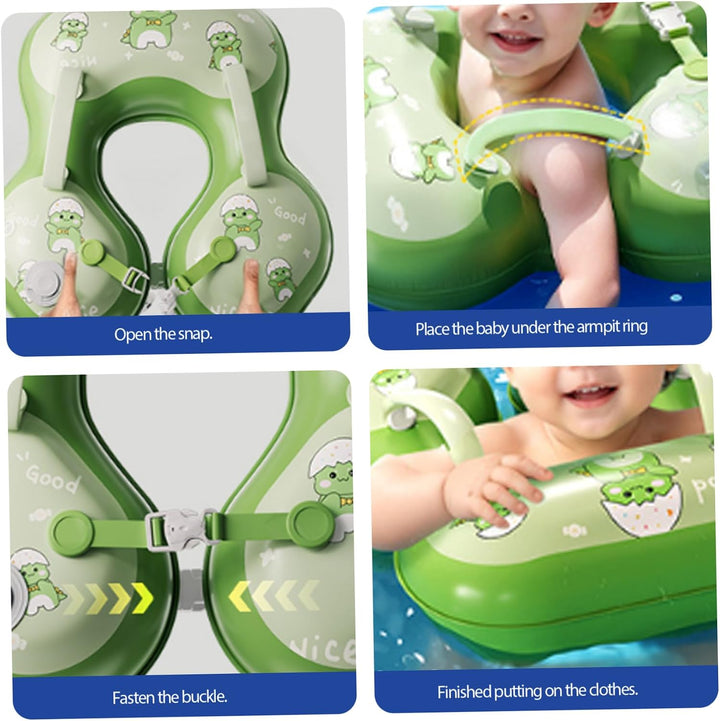 Baby-Poolschwimmer, 17, 3 x 20, 5 Zoll aufblasbarer PVC-Babyschwimmschwimmer mit Schultergurt, zum A