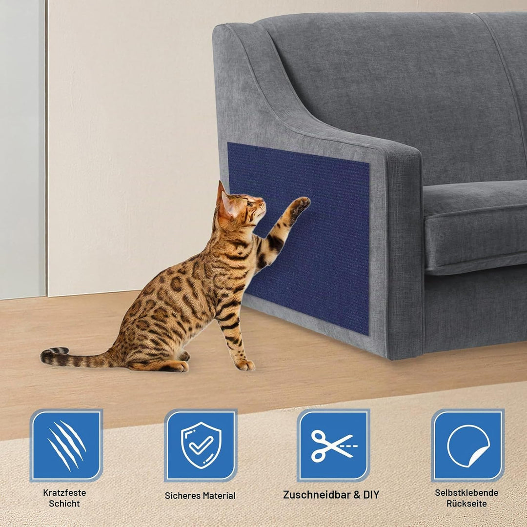 Kratzteppich selbstklebend Kratzmatte Katze Sofa Kratzbretter Katze Wand Kratzbrett Katzen Katzenwan