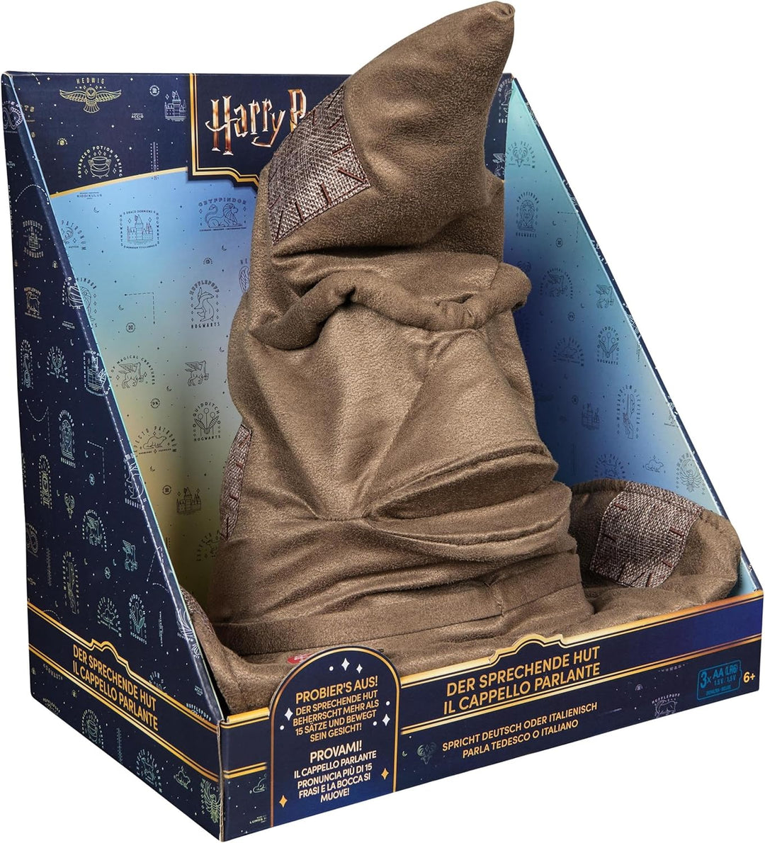 Wizarding World Harry Potter - Interaktiver Sprechender Hut mit Sound, Spielzeug für Kinder ab 5 Jah