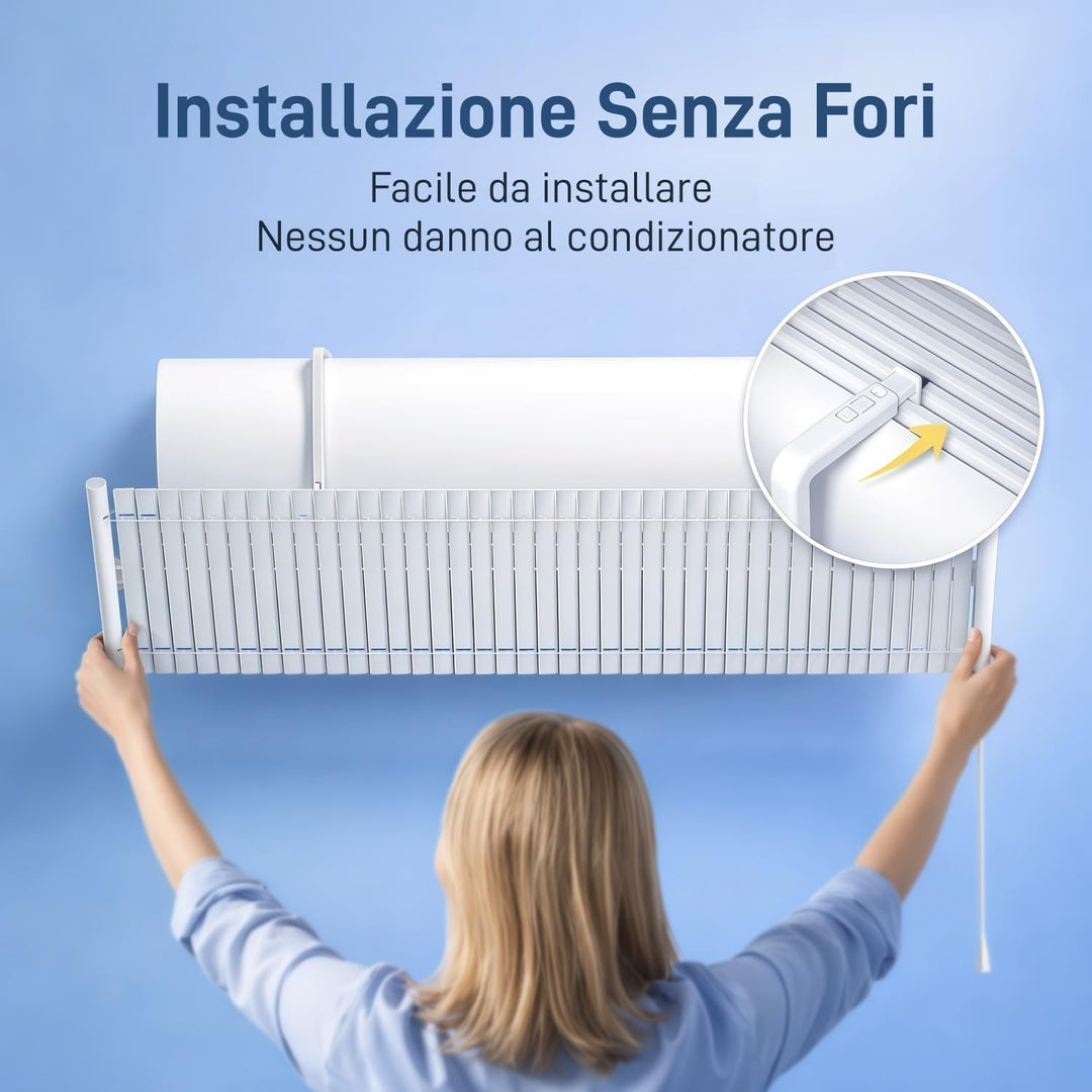 Windabweiser für Klimaanlage, einstellbar, Metall, Universal-Klimaanlage, für Haus/Büro, schwangere