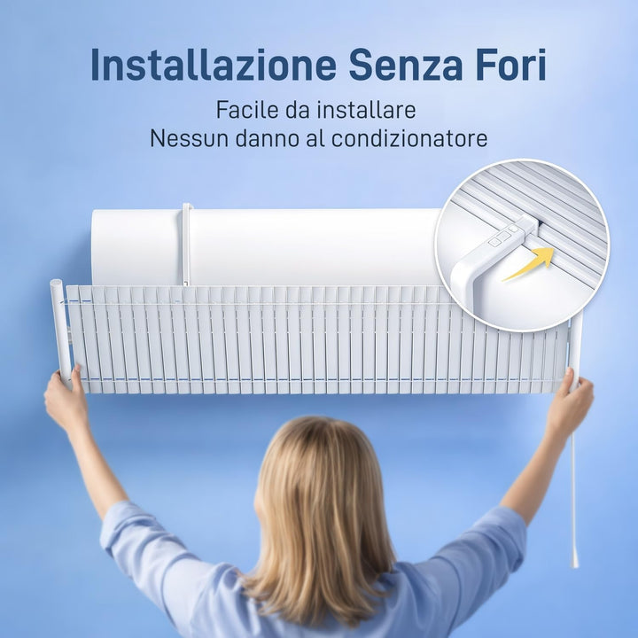 Windabweiser für Klimaanlage, einstellbar, Metall, Universal-Klimaanlage, für Haus/Büro, schwangere