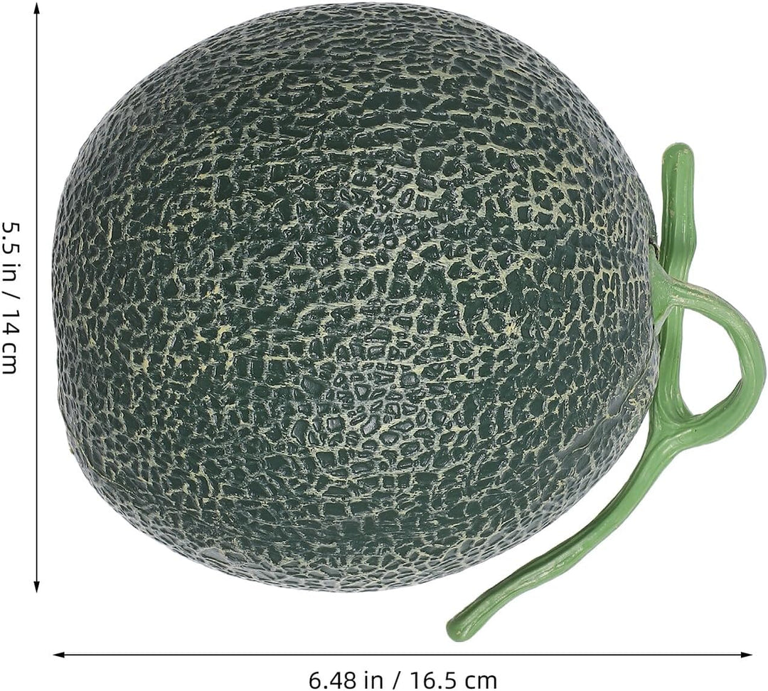 Künstliche Cantaloupe Melone Fruchtmodell aus Kunststoff Grosszügig Leuchtend Haltbar Wohn und Schre