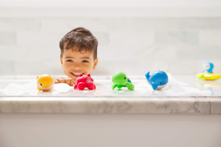 Munchkin Ocean Kinder Bade Spritztiere 8 Stück Grosspackung Badespielzeug Badetiere Modell 2017 Ocea