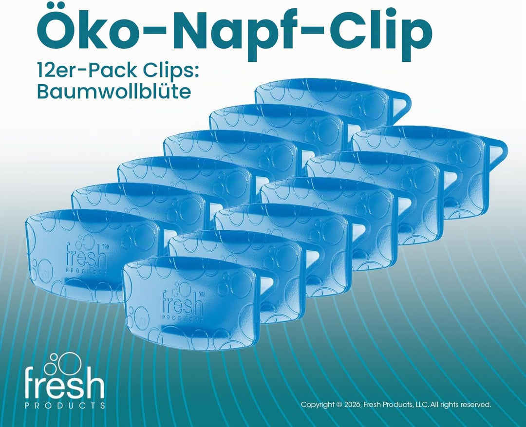 Fre-Pro by Fresh - Bowl Clip Lufterfrischer für Toiletten, Cotton Blossom, Box mit 12 Stück, Cotton