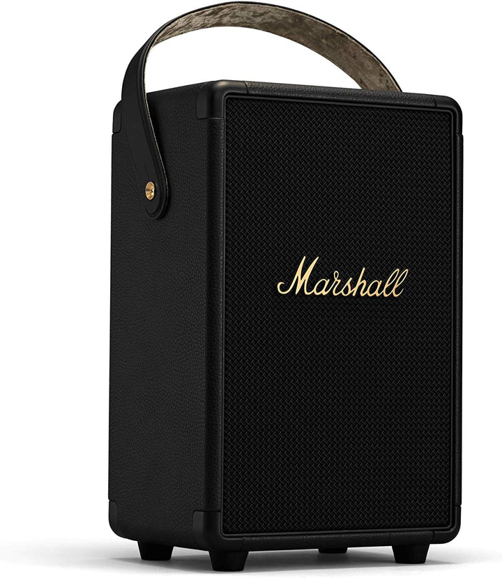 Marshall Tufton Outdoor Tragbarer Bluetooth Partylautsprecher, IPX2 wasserbeständig – Schwarz und Me