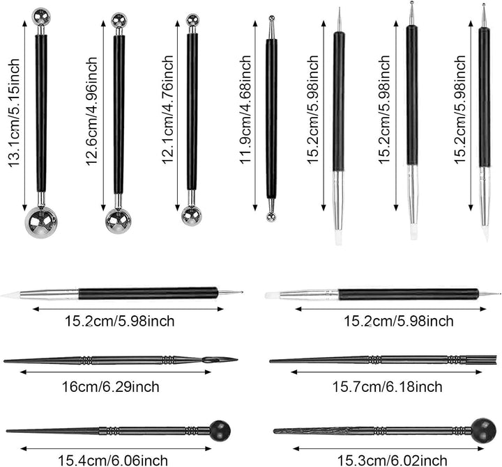 Polymer Clay Tools Set, Acryl Tonrollen, Acrylplatte, Schneidematte, Runde Polymer Clay Ausstecher m