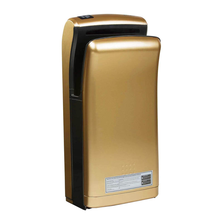 Physa BARI GOLD Händetrockner Airblade (elektrisch, 5s, LED-Display, 1.200W, 230V, Luftgeschwindigke
