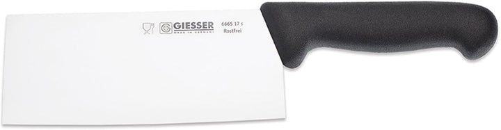 Giesser seit 1776 - Made in Germany - schwarz, Basic Black, Klinge 17 cm, rutschfest, Hackmesser spü