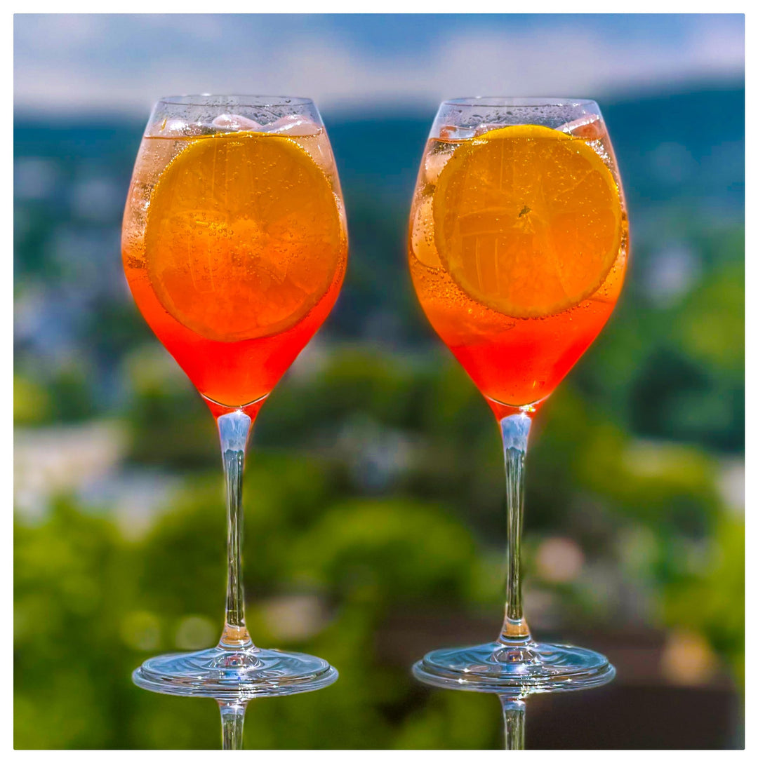 Topkapi Aperol Spritz Glas Hengsbach XL– Aperol Spritz Gläser, Cocktail Glas, 440ml, Profi-Glas Blei