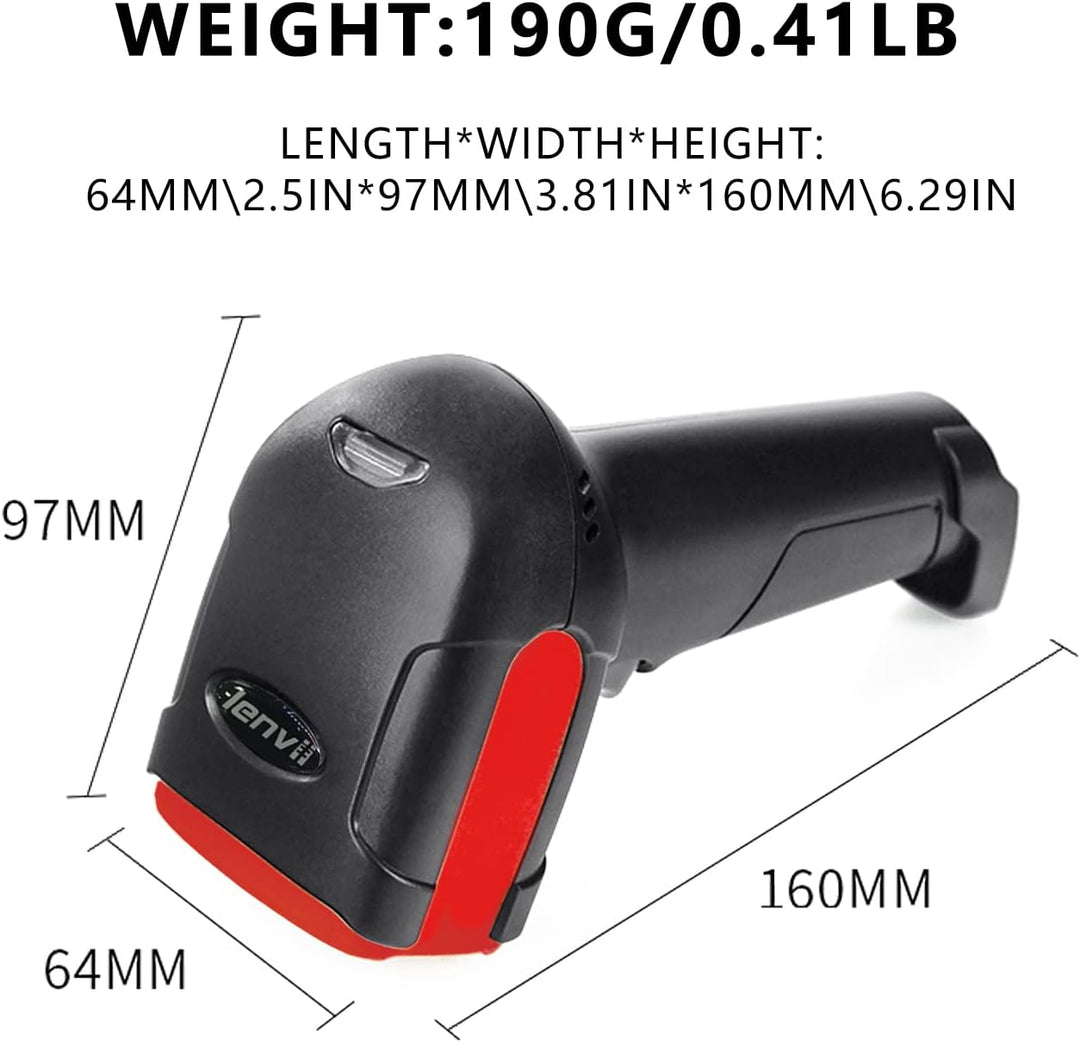 LENVII Kabelgebundener 2D Barcode Scanner-Handheld 1D QR Barcode Scanner USB Barcode Lesegerät Unter