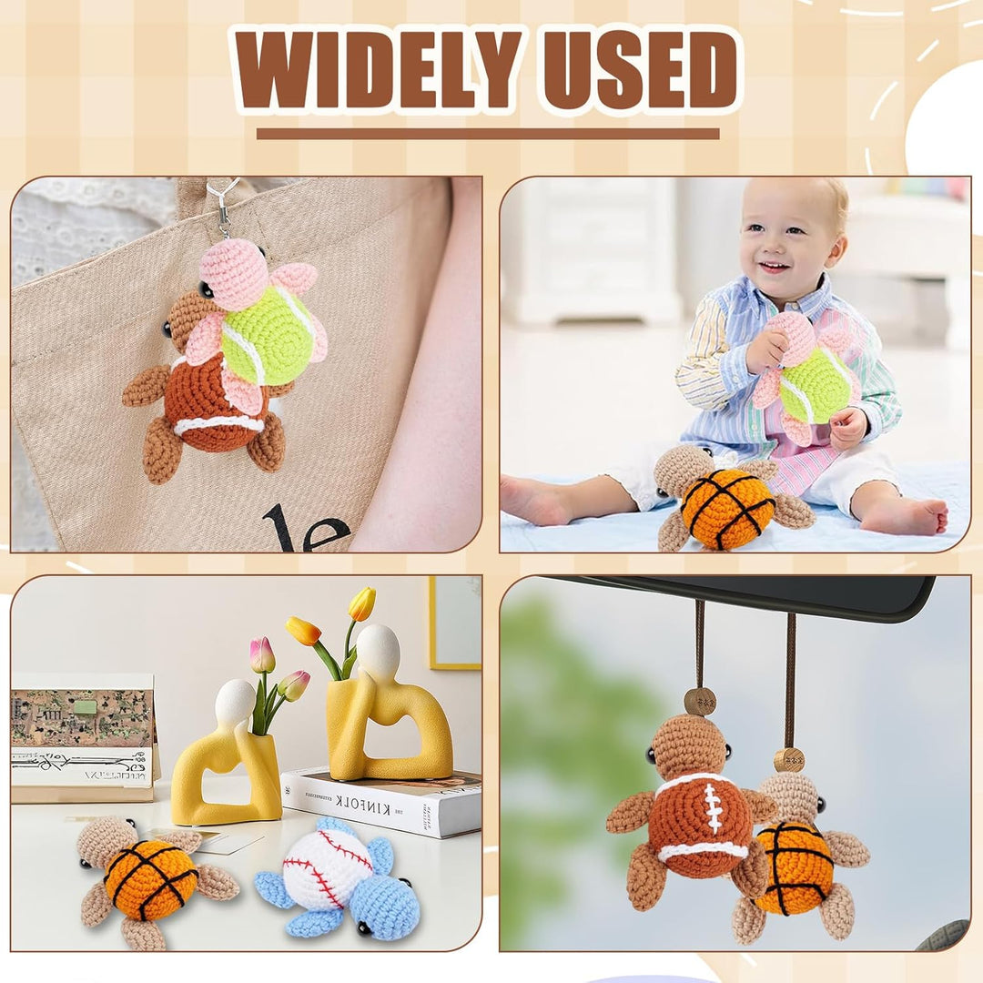 BOYIFEIJIE Häkeln für Anfänger Set – Häkelset Tiere, Amigurumi Anleitung mit Schritt-für-Schritt-Vid
