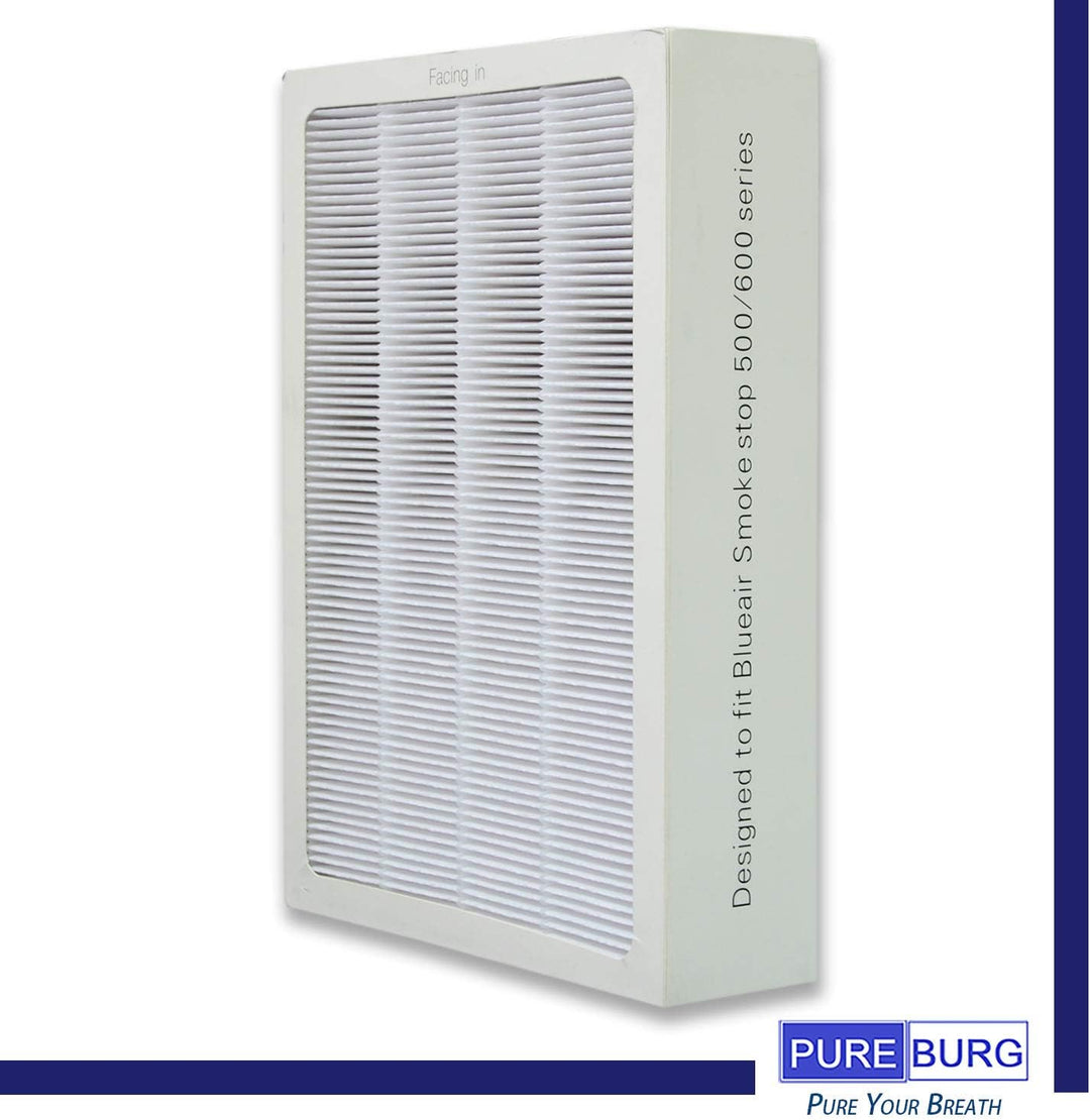 Unbekannt GreenR3 Ersatzfilter für Blueair 500/600 Serie SmokeStop Filter, Geruchsentferner Classic