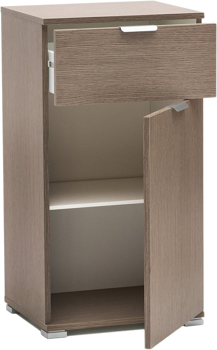 UP ON Nachttisch 38x12x85 cm Eiche Grau, 38x12x85 cm Eiche Grau