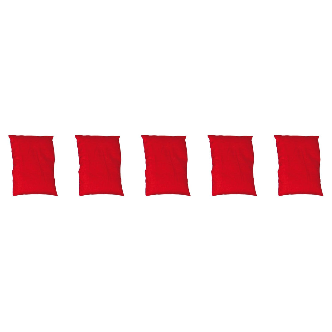 EDUPLAY Bohnensäckchen, Farbe:rot, Grösse:20x15cm (5 Stück)