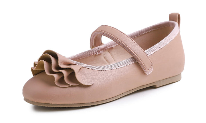Feversole Girls Cute Dress, Mädchen süsses Kleid Mary Jane Schuhe weiche Party Urlaub Ballerinas 29