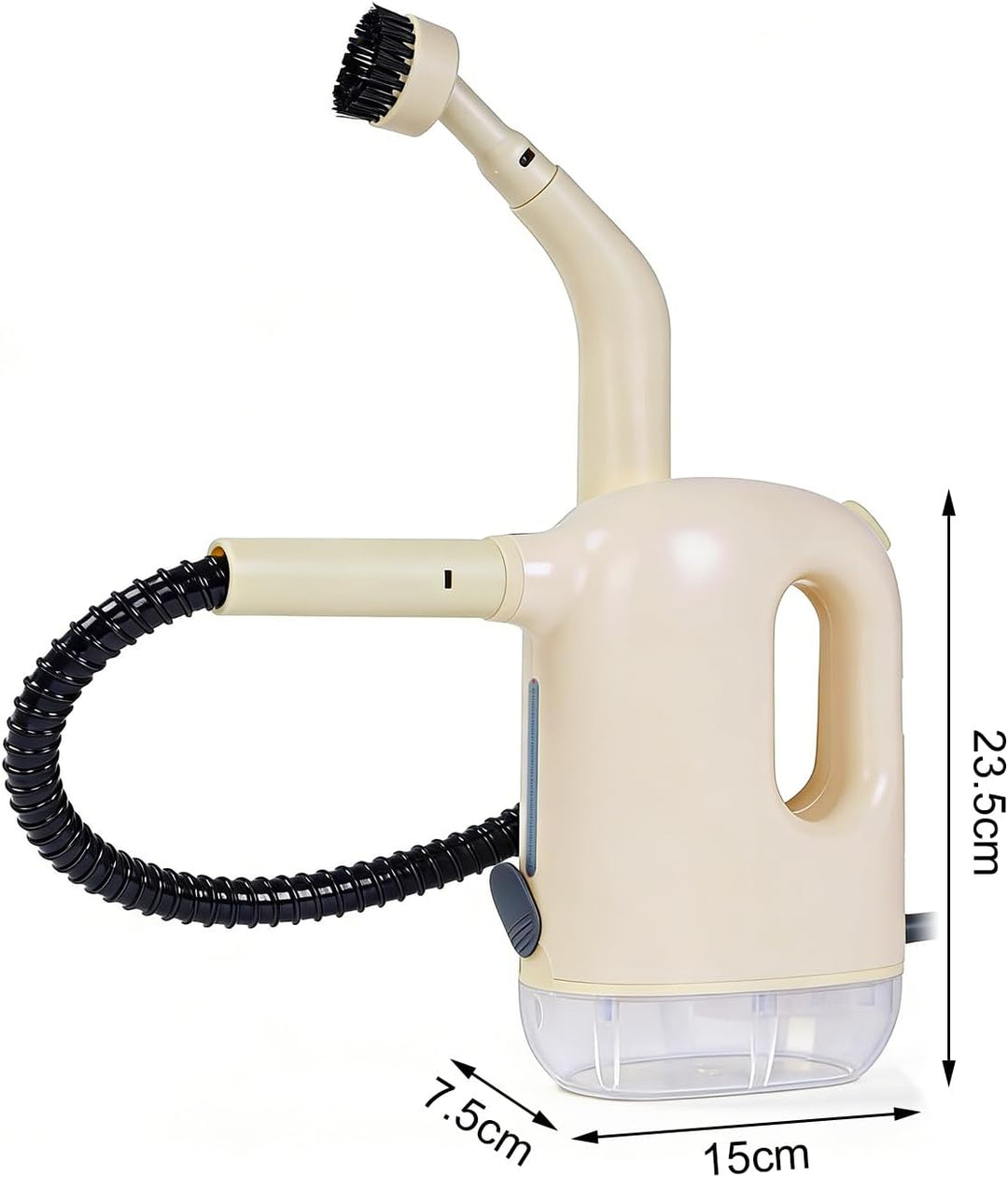Dampfreiniger Tragbarer Dampfreiniger Handgerät 1200W 300ML Wassertank 3 Bar Dampfdruck mit 5 Arten