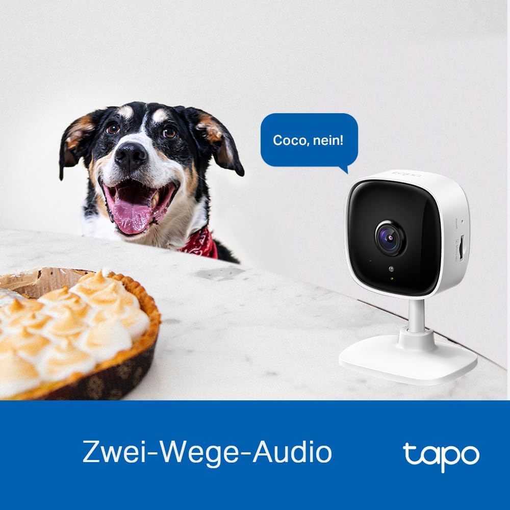 TP-Link Tapo C110 WLAN IP Kamera Überwachungskamera (3MP-Auflösung, 2-Wege-Audio, Bewegungserkennung