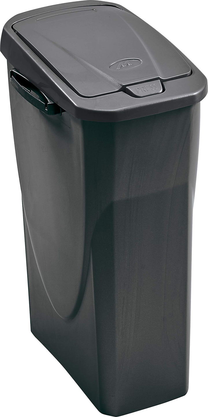 M-Home | EcoBin Mülltrenner | Connect Ready, Kunststoff, anthrazit, 25 l Anthrazit 25 l, Anthrazit 2