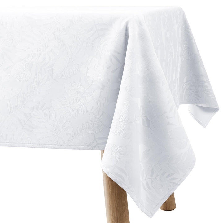 Filumi Tischdecke 110x160 cm Weiss Abwaschbar Für Indoor Outdoor Monsteramuster Eris 110x160 cm Weis