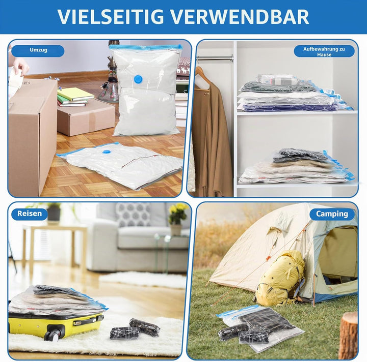 Simple Deluxe 30 Stück Kompressions-Aufbewahrungsbeutel, Vakuum-Aufbewahrungsbeutel, platzsparende B