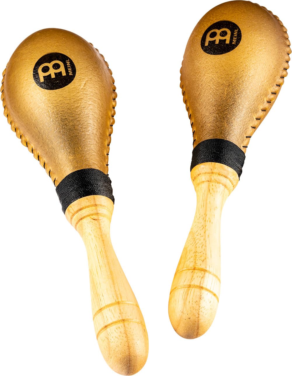 Meinl Percussion MSM4 Rawhide Maracas (Jumbo), 30 cm Länge, natural